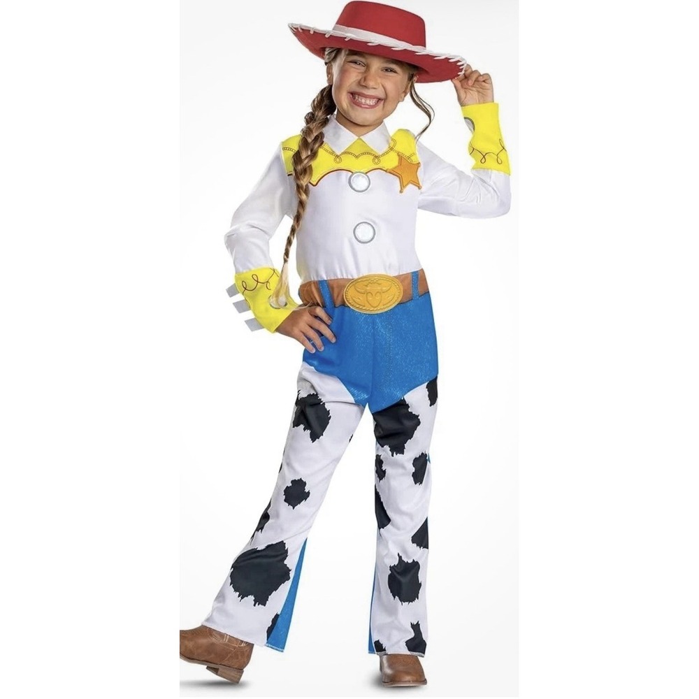 Disguise Girls' Disney Toy Story Sheriff Jessie Costume for Kid, Size XS (3T-4T)